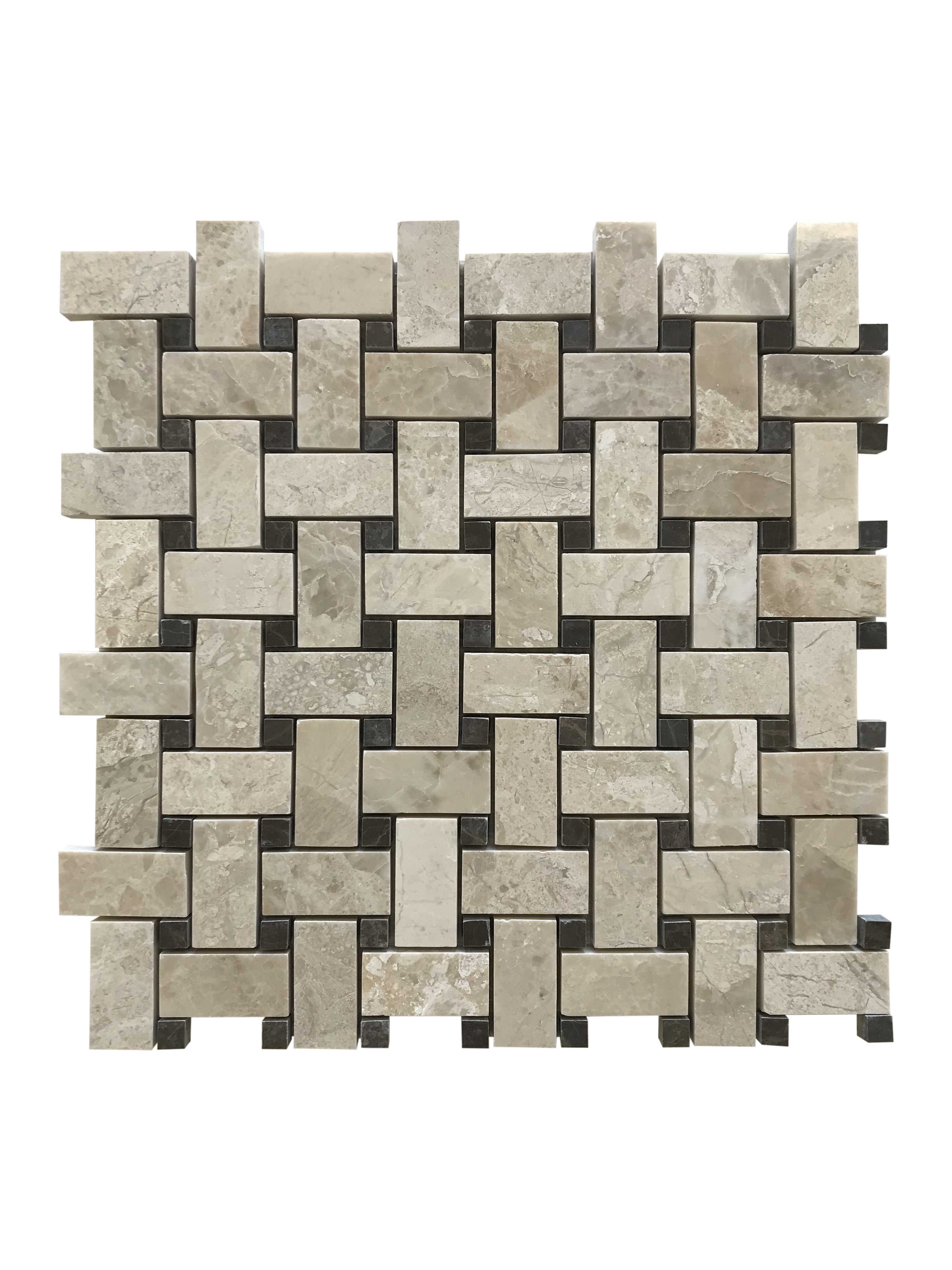 DIANA ROYAL MARBLE MOSAIC POLISHED BASKET WEAVE 1
